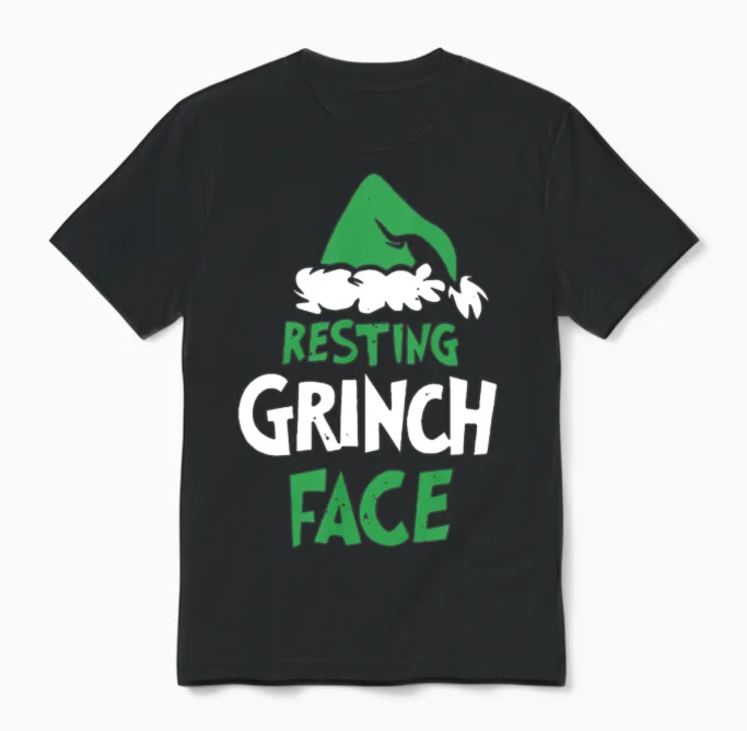 Resting Face Unisex T-Shirt in Black