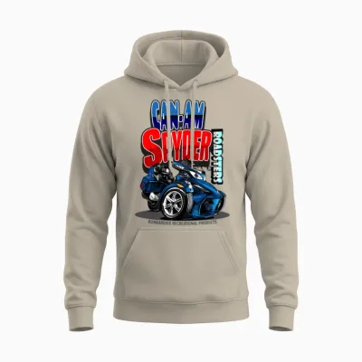 Can Am Spyder Roadsters Retro Logo Unisex Hoodie - Sand