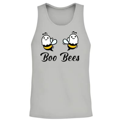 Funny Boo Bees Unisex Tank Top - Ash