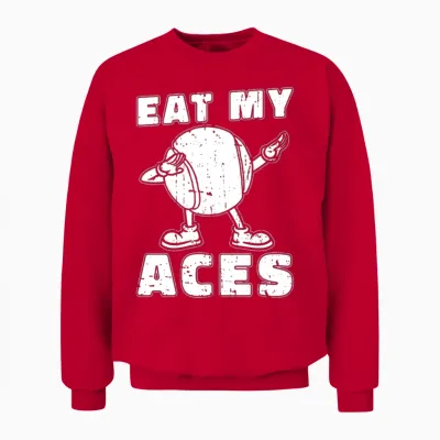 Tennis Funny Unisex Sweatshirt - Red