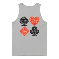 Contract Bridge Player Unisex Tank Top - Ash – 1