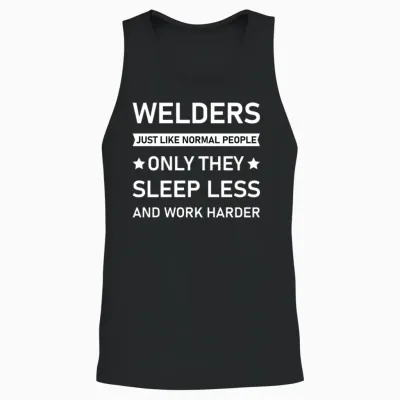 Welder Operator Welding Coded Welder Unisex Tank Top - Black