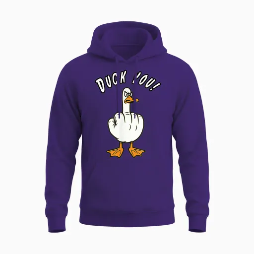 Duck... You! Funny Duck - Murons Unisex Hoodie - Purple