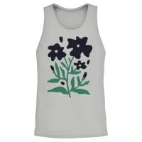 Elegant Floral Design & Botanical Unisex Tank Top - Ash – 2