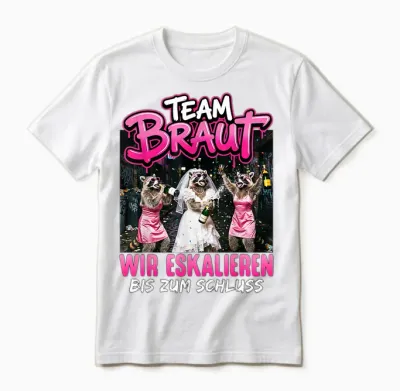 Jga Frauen T-Shirt Junggesellenabschied Frauen Polterabend Unisex T-Shirt - White