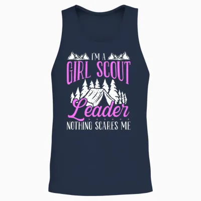 Girl Scout Leader Funny Scouting Club Scouts Unisex Tank Top - Navy