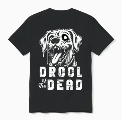 Horror Dog Halloween Spooky Dog Lover Gothic Dog Unisex T-Shirt - Black