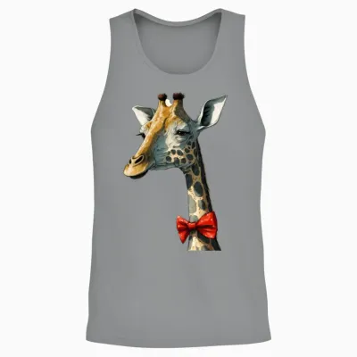 Funny Girafe Unisex Tank Top - Sport Grey