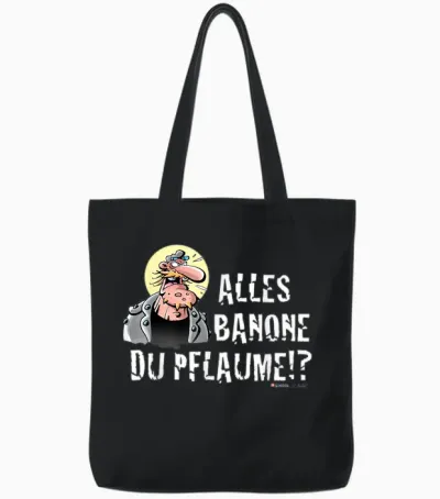 Präsi - Alles Banana Du Plume! T-Shirt, Black, S Tote Bags - Black