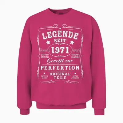 1971 Birthday Man 55th Decoration Funny 55s 55th Birthday Unisex Sweatshirt - Heliconia
