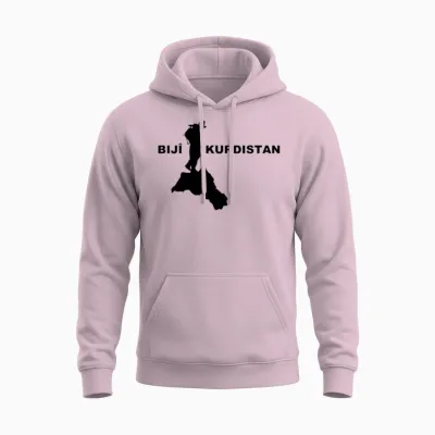 Bijî Kurdistan Unisex Hoodie - Light Pink