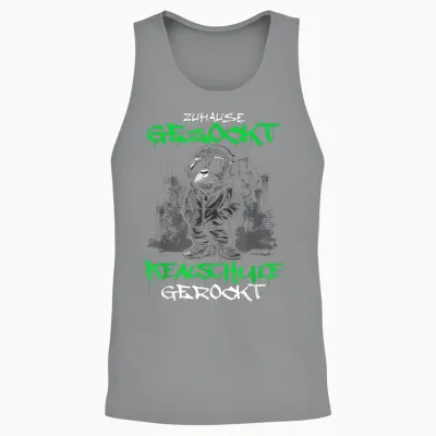 Abschlussklasse | Zuhause Gezockt Realschulabschluss Gerockt Unisex Tank Top - Sport Grey