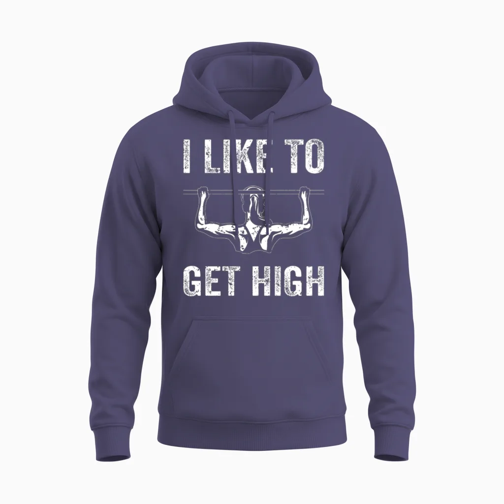 Funny Fitness Gym Workout Women Unisex Hoodie in Heather Sport Dark Navy