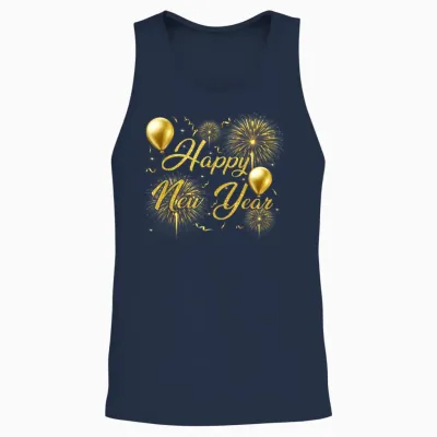 Happy New Year Eve Party 2026 Family Matching Costume Unisex Tank Top - Navy