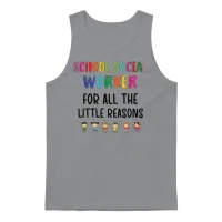 School Social Worker Gifts | Social Worker Month Unisex Tank Top - Sport Grey – 1