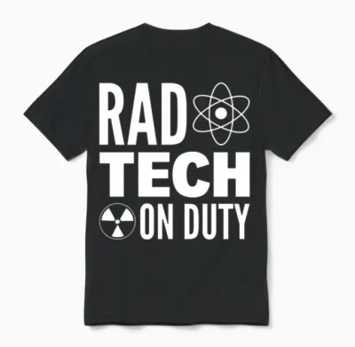 Funny Rad Tech Radiology Technician Unisex T-Shirt - Black