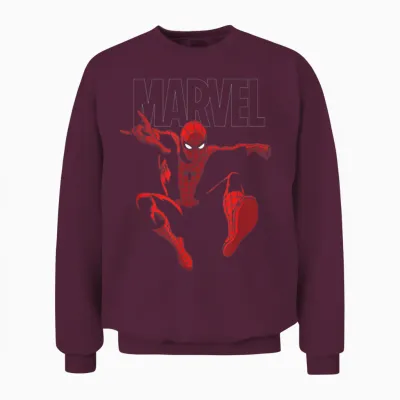 Marvel Spider-Man Strike Unisex Sweatshirt - Maroon