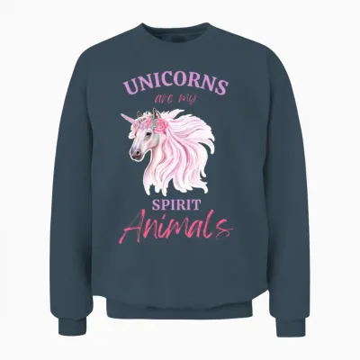 Unicorn Spirit Unisex Sweatshirt - Dark Heather