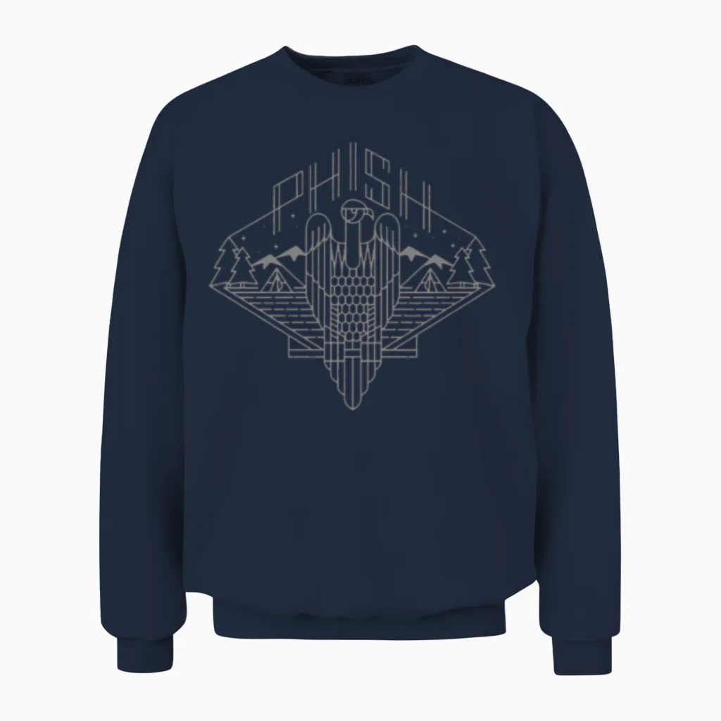 Phish Band Logo Music Lovers Gift Unisex Sweatshirt in Navy