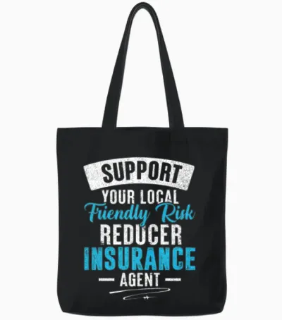Funny Broker Tote Bags - Black