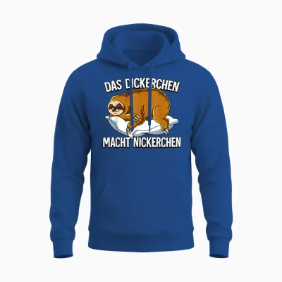 Sloth Das Dickerchen Macht Ein Naperchen T-Shirt, Black Unisex Hoodie - Royal
