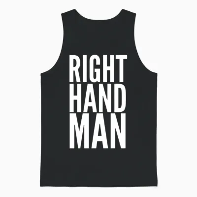 Right Hand Man Unisex Tank Top - Black
