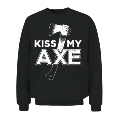 Funny Axe Throwing Unisex Sweatshirt - Black