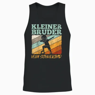 Kleiner Bruder Vom Schulkind Schule Schüler Schulstart Unisex Tank Top - Black