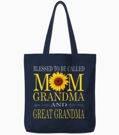 Great Grandma Tote Bags - Navy