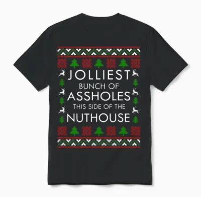 Jolliest Bunch of Assholes - Christmas Vacation Unisex T-Shirt - Black