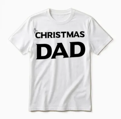 Christmas Dad Funny Unisex T-Shirt - White
