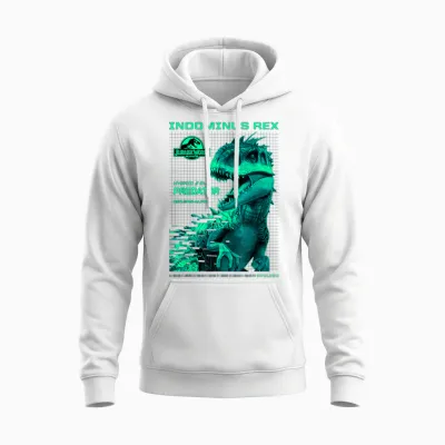 Jurassic World Indominus Rex Hybrid Predator T-Shirt Small Unisex Hoodie - White