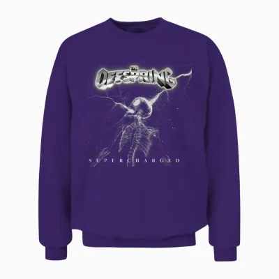 The Offspring Logo (silver) T-Shirt, Black, S Unisex Sweatshirt - Purple