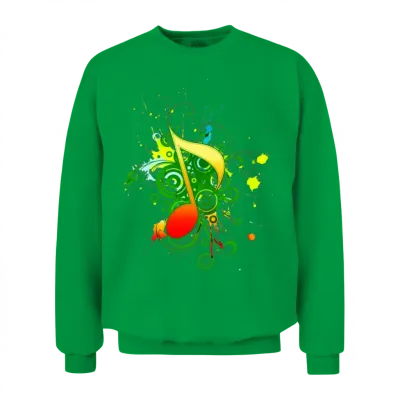 Music Note Unisex Sweatshirt - Irish Green