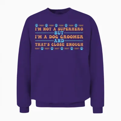 Dog Groomer Dog Grooming Unisex Sweatshirt - Purple