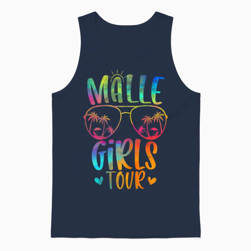 Women's Malle Girls Tour Girls' Evening Mallorca Party Holiday Unisex Tank Top in Navy