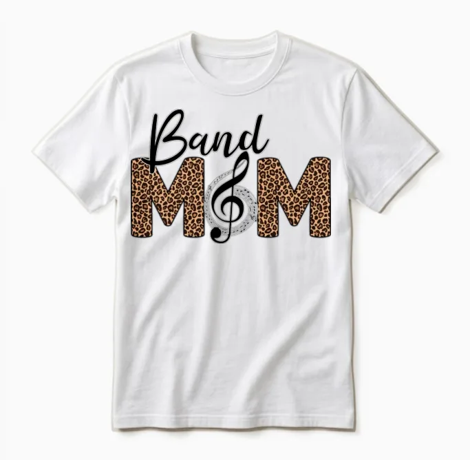 Band Mom Unisex T-Shirt in White
