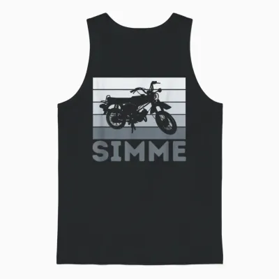Simme Simson Ddr Moped Two-Stroke S51 Vintage Unisex Tank Top - Black