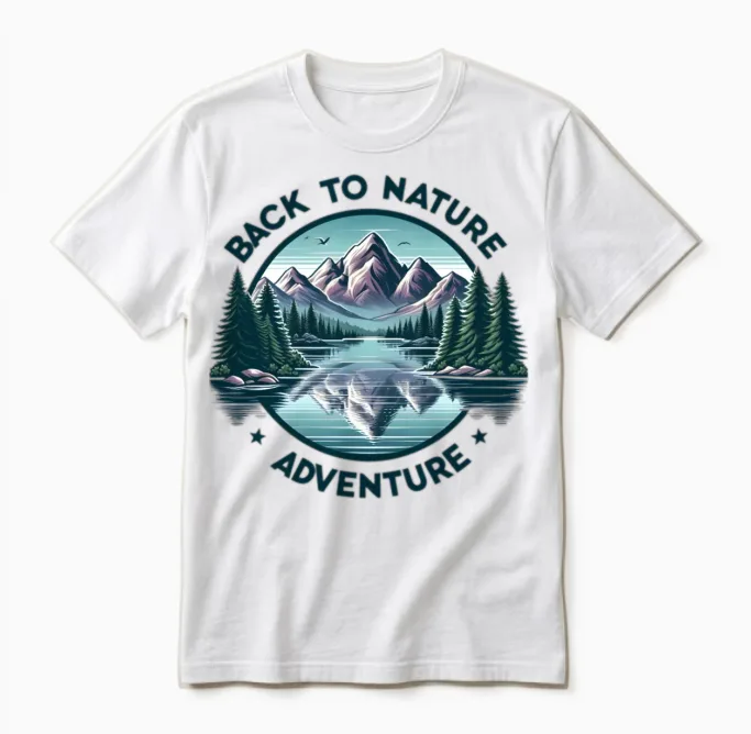 Back to Nature Adventure Travel Unisex T-Shirt in White