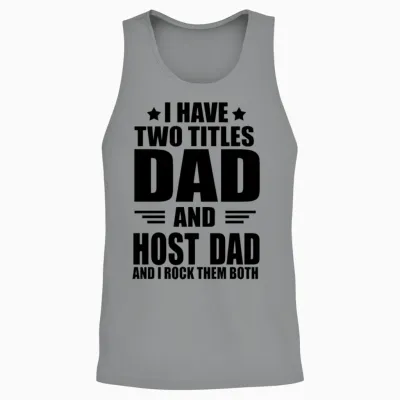 Best Host Dad Unisex Tank Top - Sport Grey