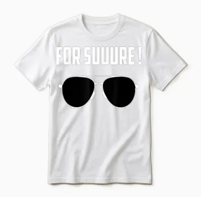 For Sure Emmanuel Macron Bezel Unisex T-Shirt - White
