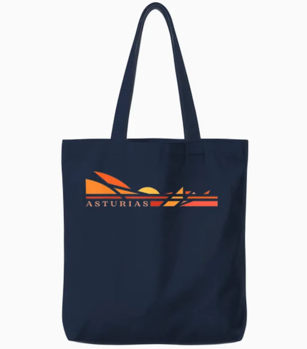 Asturies Espagne Lifestyle - Asturias España Tote Bags in Navy