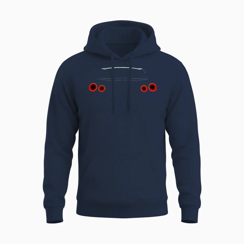 Gtr Tail Light Unisex Hoodie in Navy