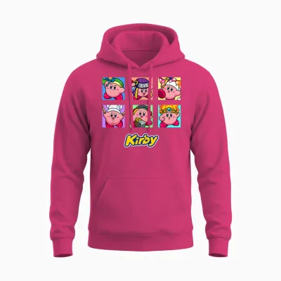 Kirby Selected Abilities Collage Pop Art Full Color Unisex Hoodie - Heliconia