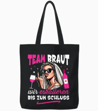 Stag Party Women's T-Shirt Team Bride Jga Women's T-Shirt, Black, S Tote Bags - Black