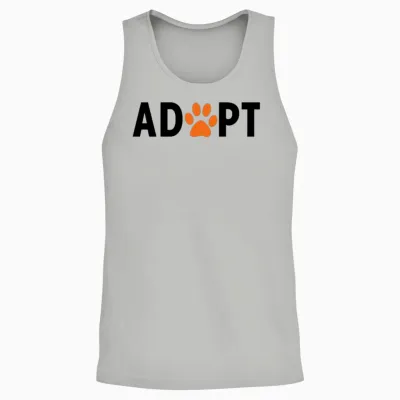 Adopt Dogs Unisex Tank Top - Ash
