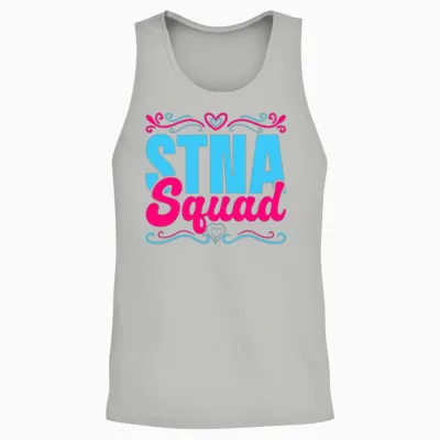 Stna Squad State Tested Nursing Assistant Unisex Tank Top - Ash