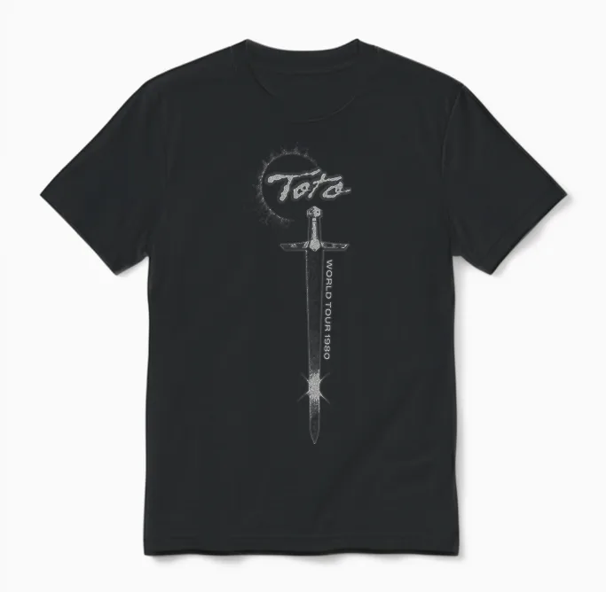 Toto Sword 1980 Unisex T-Shirt in Black