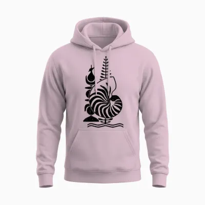 Drapeau Du Symbole De La Calédonie Manche Longue Unisex Hoodie - Light Pink