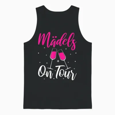 Girls' Evening Girls' Trip Girls on Tour T-Shirt, Black Unisex Tank Top - Black